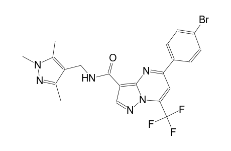 5-(4-bromophenyl)-7-(trifluoromethyl)-N-[(1,3,5-trimethyl-1H-pyrazol-4-yl)methyl]pyrazolo[1,5-a]pyrimidine-3-carboxamide