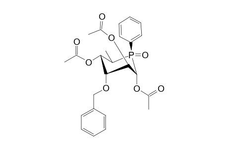 1,2,4-Tri-O-acetyl-5,6-dideoxy-3-O-benzy-5-[(R)-phenylphosphinyl].alpha, beta,-D-altropyranose