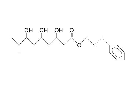 (3R,5R,7S)-3,5,7-Trihydroxy-8-methyl-nonanoic acid, (3-phenyl-propyl)-ester