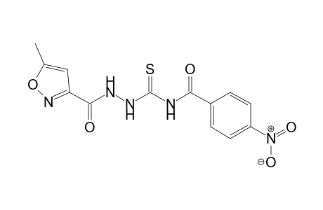 N4-(4-Nitrobenzoyl)-N1-(5-methylisoxazol-3-formyl)thiosemicarbazide