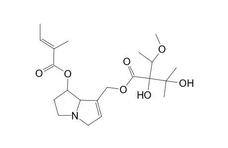 2-Butenoic acid, 2-methyl-, 7-[[2,3-dihydroxy-2-(1-methoxyethyl)-3-methyl-1-oxobutoxy]methyl]-2,3,5,7a-tetrahydro-1H-pyrrolizin-1-yl ester, [1S-[1.alpha.(Z),7(2S*,3R*),7a.alpha.]]-