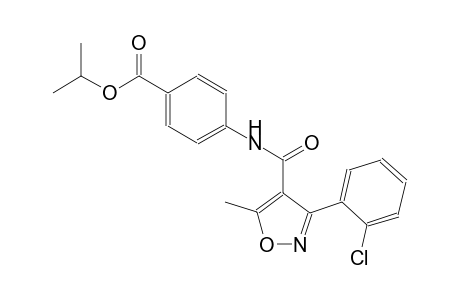 Benzoic acid, 4-[[[3-(2-chlorophenyl)-5-methyl-4-isoxazolyl]carbonyl]amino]-, 1-methylethyl ester