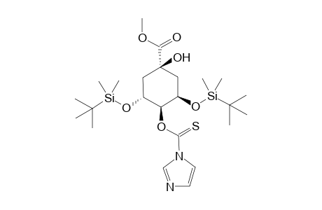 (3R,5R)-Methyl 3,5-bis[(t-butyldimethylsilyl)oxy]-1-hydroxy-4-[(imidazolyl)thiocarbonyloxy]cyclohexane-1-carboxylate