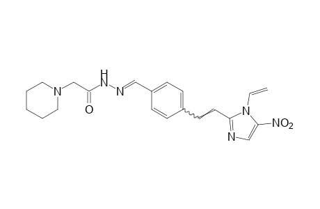 1-piperidineacetic acid, {p-[2-(5-nitro-1-vinylimidazol-2-yl)vinyl]-benzylidene}hydrazide