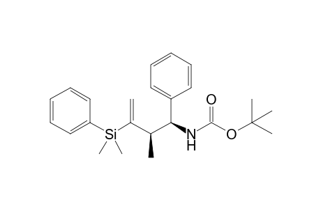 N-[(1S,2R)-3-[dimethyl(phenyl)silyl]-2-methyl-1-phenylbut-3-enyl]carbamic acid tert-butyl ester