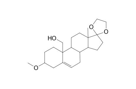 3-Methoxy-19-hydroxyandrost-5-ene, 17,17-ethylenedioxy-
