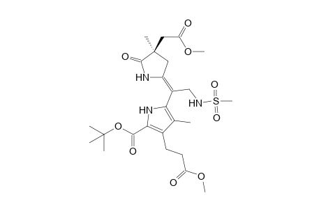 (2R,4E)-9-tert-Butoxycarbonyl-5-methylsulfonylamidomethyl-8-(2-methoxycarbonylethyl)-2-methoxycarbonylmethyl-2,7-dimethyl-2,3-dihydrodipyrrin-1(10)-one