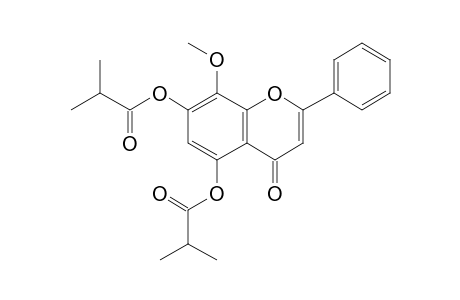 Wogonin, bis(2-methylpropionate)