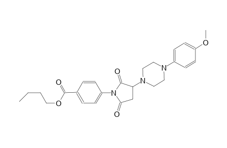 butyl 4-{3-[4-(4-methoxyphenyl)-1-piperazinyl]-2,5-dioxo-1-pyrrolidinyl}benzoate