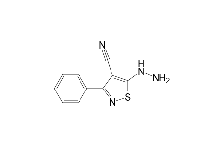 4-Isothiazolecarbonitrile, 5-hydrazino-3-phenyl-