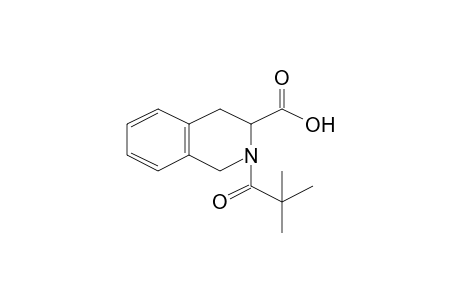 2-(2,2-dimethyl-1-oxopropyl)-3,4-dihydro-1H-isoquinoline-3-carboxylic acid