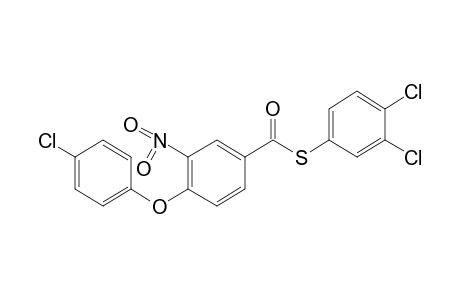 4-(p-chlorophenoxy)-3-nitrothiobenzoic acid, S-(3,4-dichlorophenyl) ester