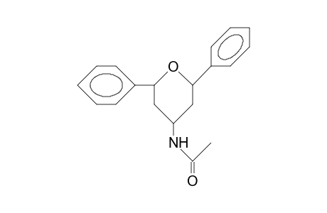 cis-2,6-Diphenyl-4-acetylamino-oxane