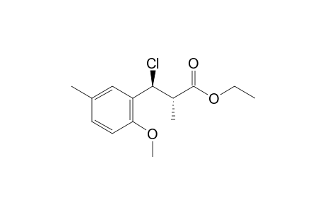 dl-Erythro-beta-chloro-alpha,5-dimethyl-2-methoxyhydrocinnamic acid, ethyl ester