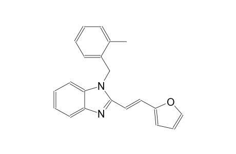 1H-benzimidazole, 2-[(E)-2-(2-furanyl)ethenyl]-1-[(2-methylphenyl)methyl]-