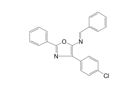 N-Benzylidene-4-(p-chlorophenyl)-2-phenyl-5-oxazolamine