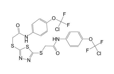 acetamide, N-[4-(chlorodifluoromethoxy)phenyl]-2-[[5-[[2-[[4-(chlorodifluoromethoxy)phenyl]amino]-2-oxoethyl]thio]-1,3,4-thiadiazol-2-