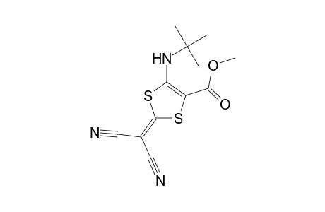 Methyl 5-tert-butylamino-2-dicyanomethylene-1,3-dithiole-4-carboxylate