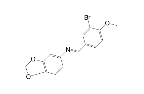 N-(3-bromo-4-methoxybenzylidene)-3,4-(methylenedioxy)aniline