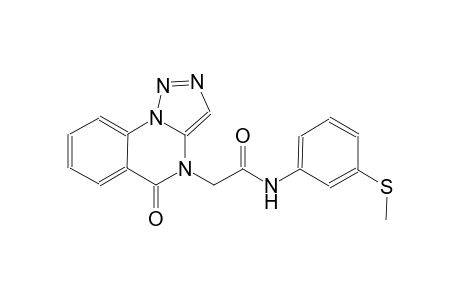 [1,2,3]triazolo[1,5-a]quinazoline-4-acetamide, 4,5-dihydro-N-[3-(methylthio)phenyl]-5-oxo-