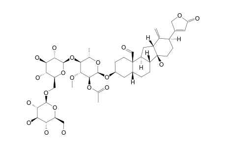 19-FORMYL-THEVETIOGENIN-BETA-GENTIOBIOSYL-(1->4)-2-O-ACETYL-ALPHA-L-THEVETOSIDE