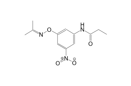 N-(3-{[(1-methylethylidene)amino]oxy}-5-nitrophenyl)propanamide