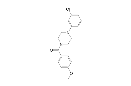 1-(3-Chlorophenyl)-4-(4-methoxybenzoyl)piperazine