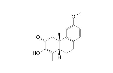 3-Hydroxy-12-methoxy-19-nor-5.beta.-podocarpa-3,8,11,13-tetraen-2-one