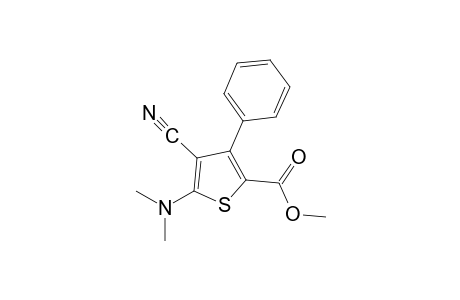 4-cyano-5-(dimethylamino)-3-phenyl-2-thiophenecarboxylic acid, methyl ester