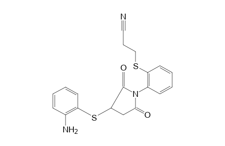 2-[(o-aminophenyl)thio]-N-{o-[(2-cyanoethyl)thio]phenyl}maleimide