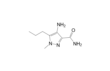 4-AMINO-1-METHYL-5-PROPYL-3-PYRAZOLECARBOXAMIDE