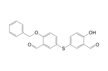 5-(3-formyl-4-phenylmethoxyphenyl)sulfanyl-2-hydroxybenzaldehyde