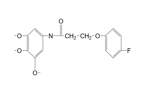 3-(p-fluorophenoxy)-3',4',5'-trimethoxypropionanilide
