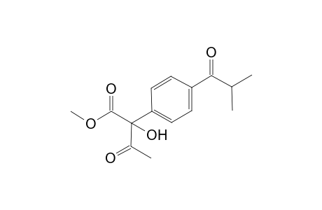 Methyl 2-acetyl-2-hydroxy-2-(4-isobutyryllphenyl)acetate