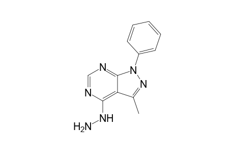 4-Hydrazino-3-methyl-1-phenyl-1H-pyrazolo[3,4-d]pyrimidine