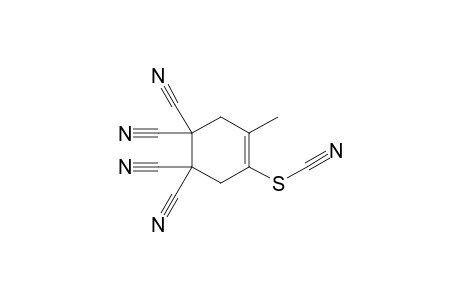 4-methyl-5-thiocyanatocyclohex-4-ene-1,1,2,2-tetracarbonitrile
