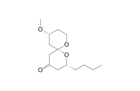 (2R,6S,10R)-2-Butyl-10-methoxy-1,7-dioxaspiro[5.5]undecan-4-one