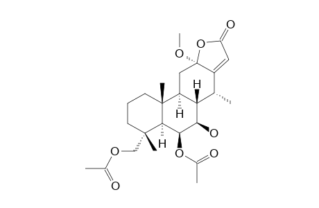 CHAGRESLACTONE;6-BETA,18-DIACETOXY-13(15)-ENE-7-BETA-HYDROXY-12-METHOXYCASSAN-12,16-OLIDE