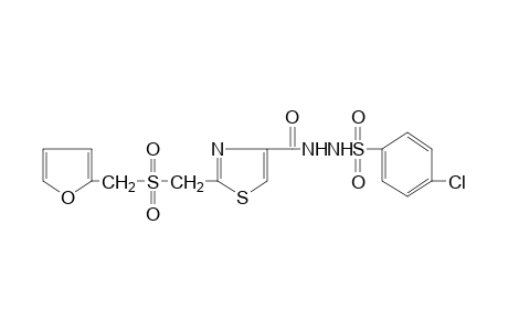 1-[(p-chlorophenyl)sulfonyl]-2-{{2-[(furfurylsulfonyl)methyl]-4-thiazolyl}carbonyl}hydrazine