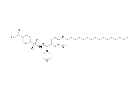 p-sulfobenzoic acid, p-{[4-(hexadecyloxy)-3-methoxy-alpha-morpholinobenzylidene]hydrazide}