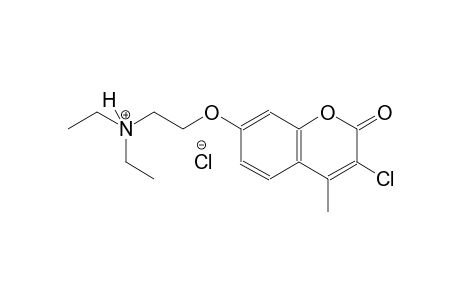 2-[(3-chloro-4-methyl-2-oxo-2H-chromen-7-yl)oxy]-N,N-diethylethanaminium chloride