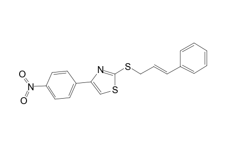 Thiazole, 4-(4-nitrophenyl)-2-(3-phenyl-2-propenylthio)-