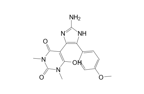 5-[2-Amino-5-(4-methoxyphenyl)-1H-imidazol-4-yl]-6-hydroxy-1,3-dimethylpyrimidine-2,4(1H,3H)-dion