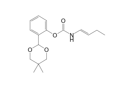 Carbamic acid, 1-butenyl-, 2-(5,5-dimethyl-1,3-dioxan-2-yl)-phenyl ester