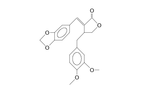 3(E)-[3,4-(Methylenedioxy)benzylidene]-4-(3,4-dimethoxybenzyl)-.gamma.-butyrolactone