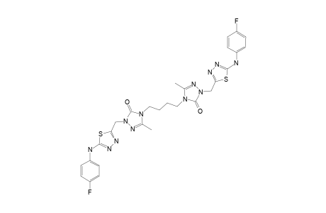 4,4'-(BUTANE-1,4-DIYL)-BIS-[2-[[5-(4-FLUOROPHENYLAMINO)-1,3,4-THIADIAZOLE-2-YL]-METHYL]-5-METHYL-2H-1,2,4-TRIAZOLE-3(4H)-ONE]