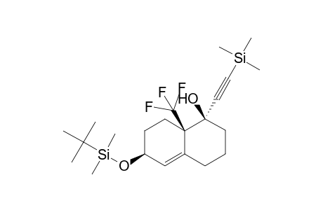 6-BETA-(TERT.-BUTYLDIMETHYLSILYLOXY)-1,2,3,4,6,7,8,8A-BETA-OCTAHYDRO-8A-TRIFLUOROMETHYL-1-ALPHA-(TRIMETHYLSILYLETHYNYL)-NAPHTHALEN-1-OL