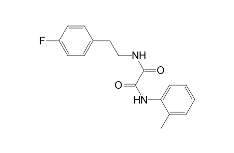 Oxamide, N-[2-(4-fluorophenyl)ethyl]-N-(2-methylphenyl)-