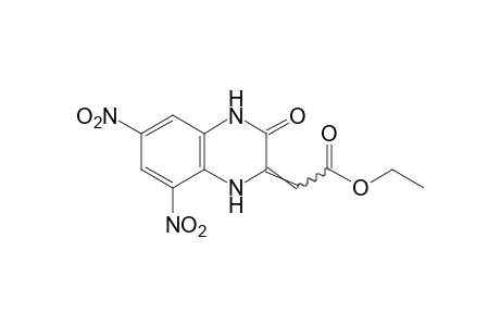 3,4-dihydro-6,8-dinitro-3-oxo-delta 2(1H),a-quinoxalineacetic acid, ethyl etser