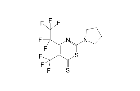 4-Pentafluoroethyl-2-pyrrolidin-1-yl-5-trifluoromethyl-[1,3]thiazine-6-thione